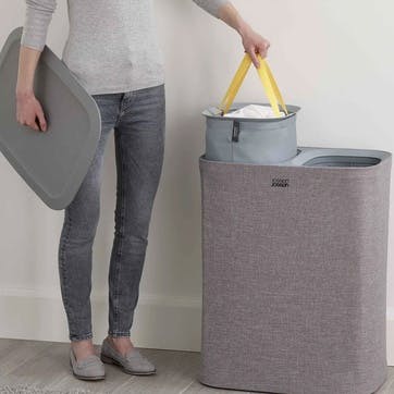 Easy-Empty Laundry Basket 90 Litre Grey