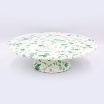 Splatter Cake Stand D25.5cm, Pistachio