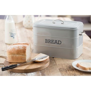 Living Nostalgia Bread Bin in French Grey