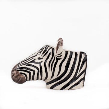 Zebra Egg Cup, H8.5cm, Black & White