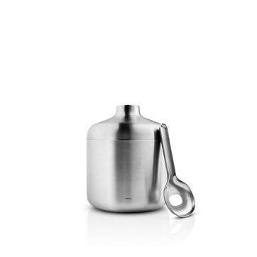 Liquid Lounge Insulated Ice Bucket with Scoop, D14 x H17cm, Brushed Steel