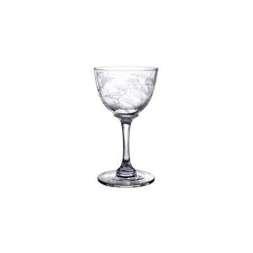 Ferns Crystal Liqueur Glasses, Set Of 6