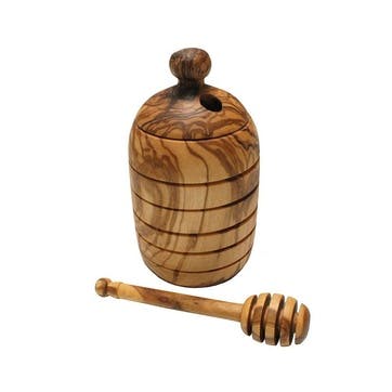 Honey Pot & Dipper D14cm