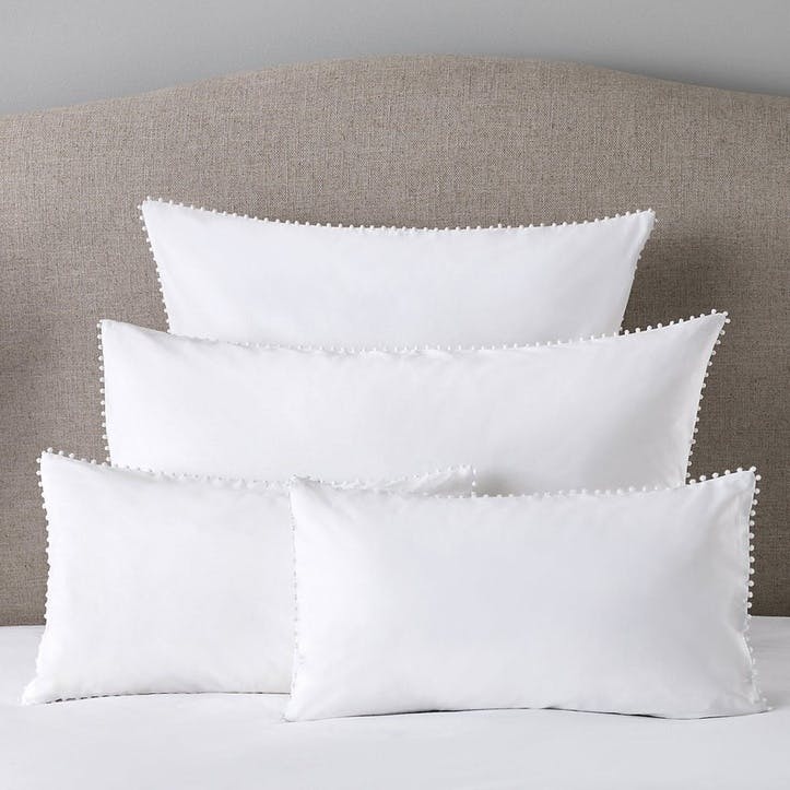 Avignon Housewife Pillowcase, Standard, White