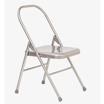 Chair With Front Bar, Silver