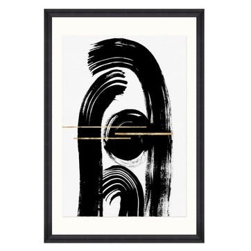 Gestural Abstraction II Black Framed Print, 70 x 100cm