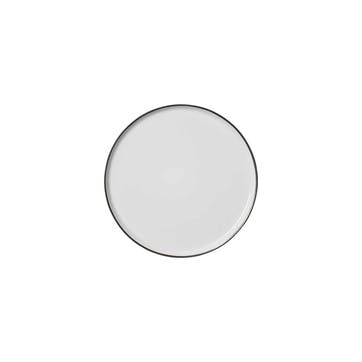 Esrum Stoneware Side Plate, Ivory/Grey