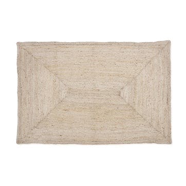 Classic Rectangular Rug 120 x 180cm, Jute