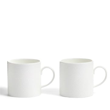 Gio Set of 2 Mugs 293ml, White