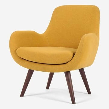 Moby Accent Chair, Yolk Yellow