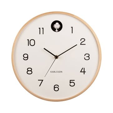 Cuckoo Wall Clock D31.5cm, White