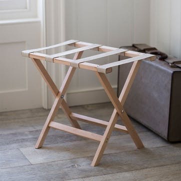 Weekend Folding Luggage Rack in Beech