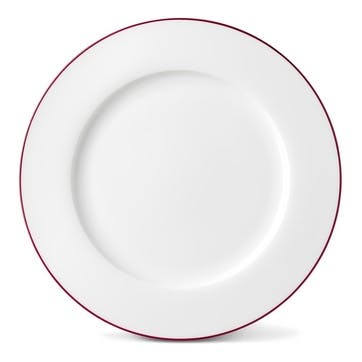 Rainbow Dinner Plate, Cerise Pink