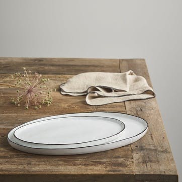 Serenity Oval Serving Platter, Large