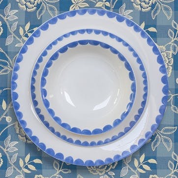 Scallop Side Plate D20cm, Blue