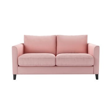 Izzy Two Seater Sofa, Rhubarb Smart Cotton