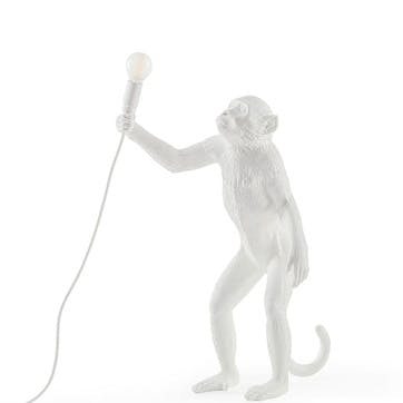 Monkey Lamp, Standing White