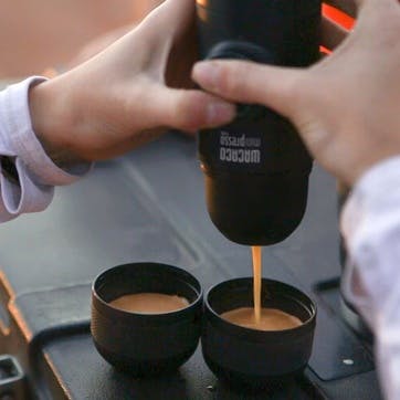 Minipresso NS Handheld Portable Espresso Machine for Nespresso Capsules, Black