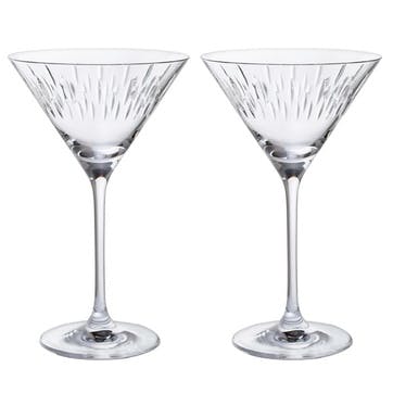 Limelight Mitre Martini Glass, Set of 2