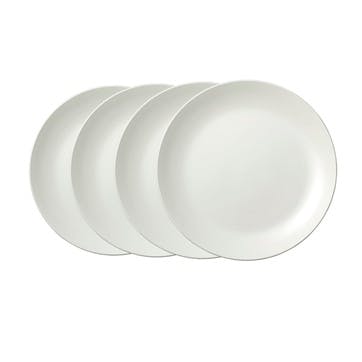 Perfect White Dinner Plate, Set of 4