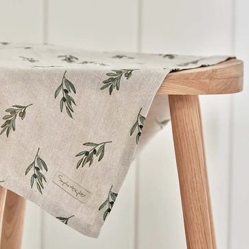 Olive Branch Tea Towel, Neutral