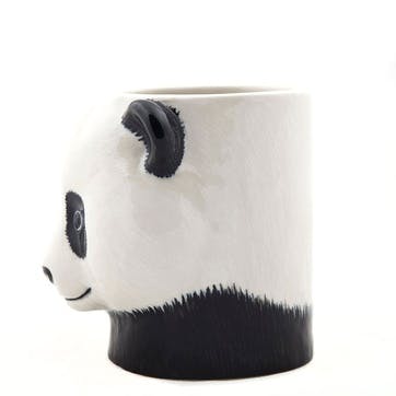 Panda Pencil Pot H10cm Black/White