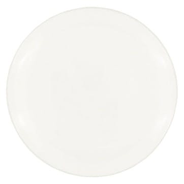 Recycled Set of 2 Glass Plates D26.5cm, Pearl White
