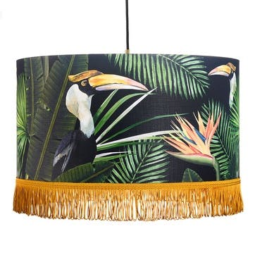 Birds of Paradise Drum Pendant Lamp