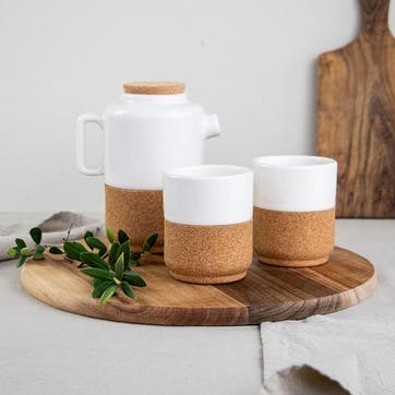 Eco Tea Set for Two , Cream