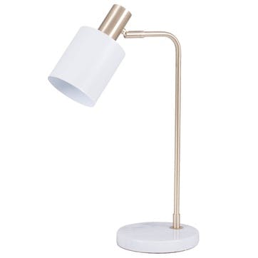 Addison Task Desk Lamp; Marble & Gold