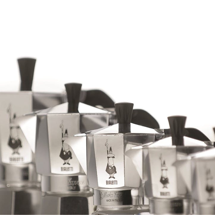 Moka Express Espresso Maker, 6 Cup, Silver