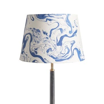 Tiber Straight Empire Lampshade D30cm, Blue Marble