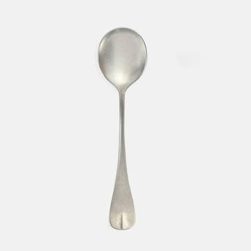 Stonewashed Soup Spoon, Stainless Steel