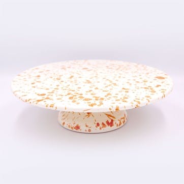 Splatter Cake Stand D25.5cm, Burnt Orange