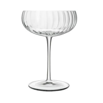 Optica Set of 4 Champagne Glasses 300ml, Clear