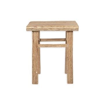 Ibo Reclaimed Wood Side Table, Natural