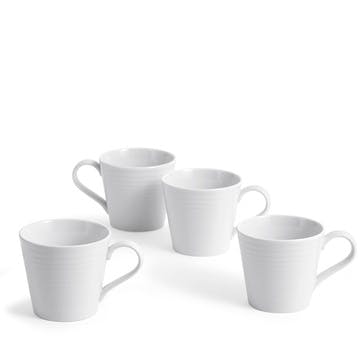 Gordon Ramsay Maze Set of 4 Mugs 400ml, White