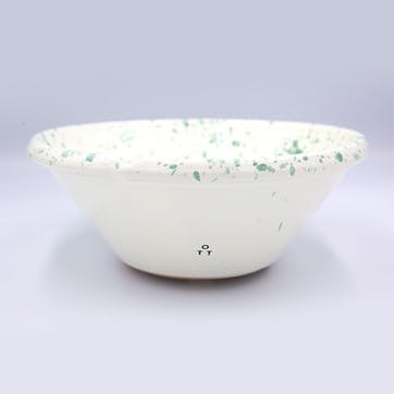 Splatter Salad Bowl D24cm, Pistachio