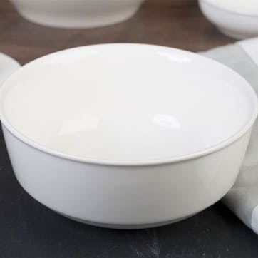 M By Mikasa Ridged Cereal Bowl 15cm, White