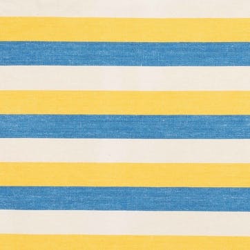 Sunshine Stripe Hand Made Set of 2 Napkins 45 x 45 cm, Yellow / Blue