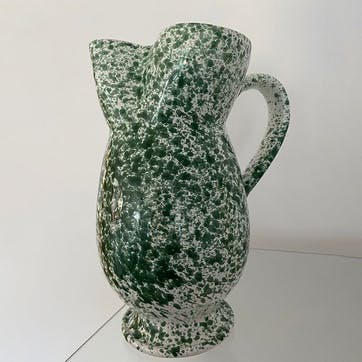 Splatter Jug H23cm, Green