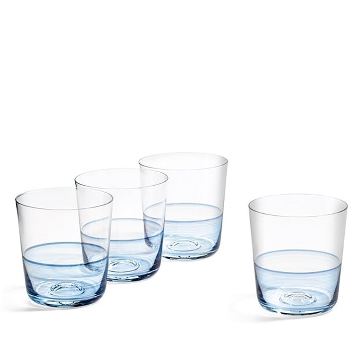 1815 Glass Set of 4 Tumblers 350ml, Blue