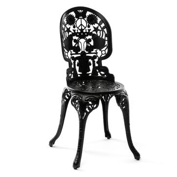 Dining chair, H92 x L40cm, Seletti, Industry, Black