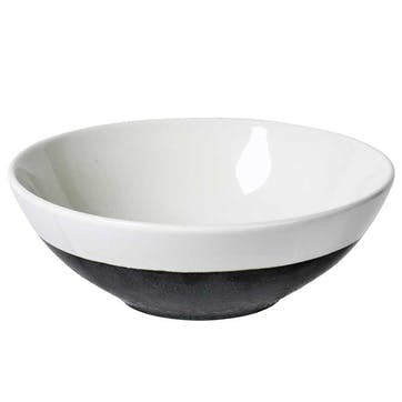 Esrum Stoneware Small Bowl, Ivory/Grey