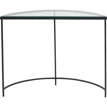 Marazzi Half Moon Console Table , Black