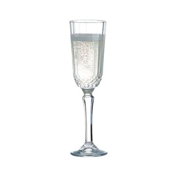 Winchester Set of 2 Flute Glasses 13cl, Clear