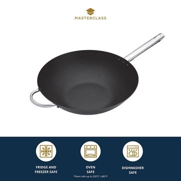 Professional Carbon Steel 35.5cm Wok