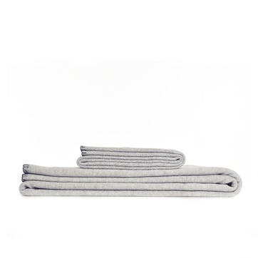 Fleece Throw 145 x 200cm, Silver Grey