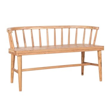 Tipu Acacia Wood Bench, Natural