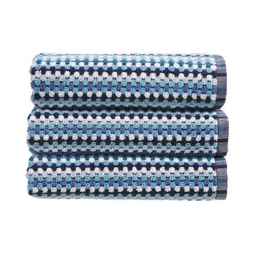 Carnaby Stripe Hand Towel, Blue